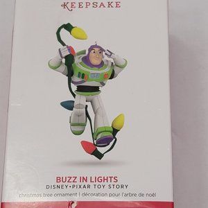 Hallmark Keepsake Christmas Tree Ornament Toy Story Disney Pixar Buzz in Lights